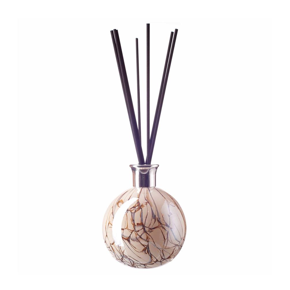 Amelia Art Glass Cream Marble Large Sphere Reed Diffuser £20.24